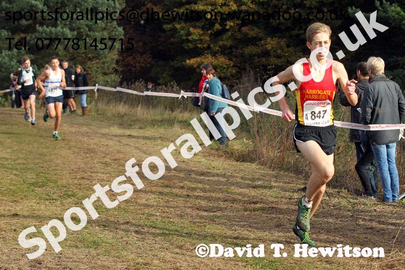 Boys under-15s, National Cross Country Relays, Berry Park, Mansfield. Photo: David T. Hewitson/Sports for All Pics
